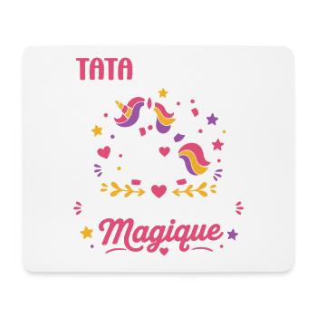 Tata Licorne Magique - Tapis de souris (format paysage) - blanc - Devant