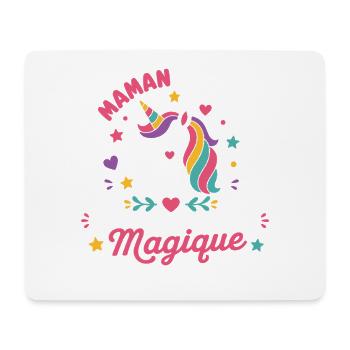 Maman Licorne Magique - Tapis de souris (format paysage) - blanc - Devant