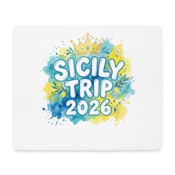 Sizilien 2026 - Mousepad (Querformat) - Weiß - Vorne