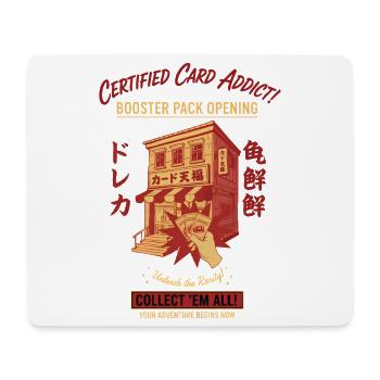 Certified Card Addict Booster Pack Opening Collect - Mouse Pad (horizontal) - white - Front