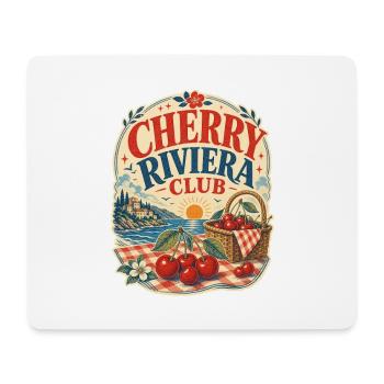 Cherry Riviera Club Sommer Design für jeden Anlass - Mousepad (Querformat) - Weiß - Vorne