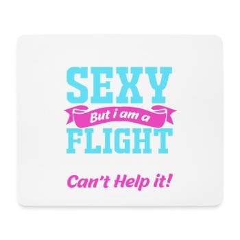 Stewardess Flugbegleiter - Mousepad (Querformat) - Weiß - Vorne