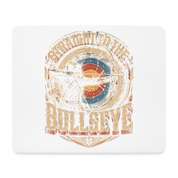 Archery Archer Straight To Bullseye - Mouse Pad (horizontal) - white - Front