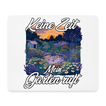 Schrebergarten Hochbeet Gemüsebeet Gartenfreund  - Mousepad (Querformat) - Weiß - Vorne