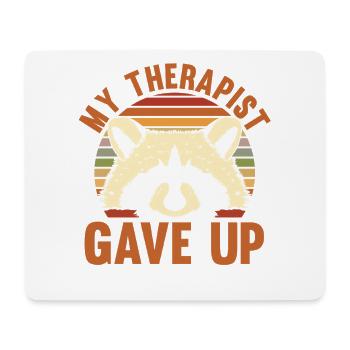 Trash Panda Raccoon - Mouse Pad (horizontal) - white - Front