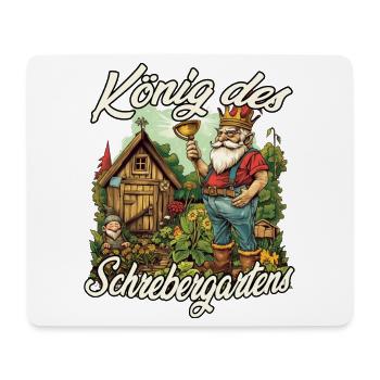 Gartenlaube Schrebergarten Gartenzwerg Hobbygarten - Mousepad (Querformat) - Weiß - Vorne