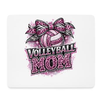 Volleyball Mom Leopard | Mom and Sport Gift - Mouse Pad (horizontal) - white - Front