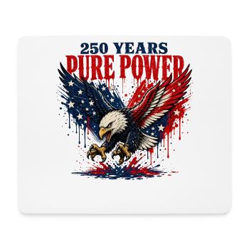 250 Jahre Pure Kraft Adler - Mousepad (Querformat) - Weiß - Vorne