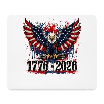 Eagle Patriot 1776–2026 - Mouse Pad (horizontal) - white - Front