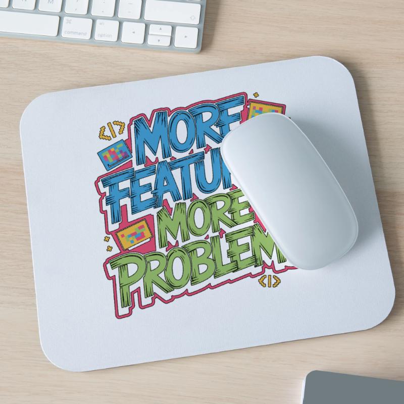 Game Developer More Features More Web Developer Mousepad (Querformat)