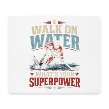 Superpuissance du Marcheur d’Eau - Tapis de souris (format paysage) - blanc - Devant