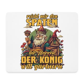 Hobbygärtner Gärtner Gartenarbeit Hochbeet Garten - Mousepad (Querformat) - Weiß - Vorne