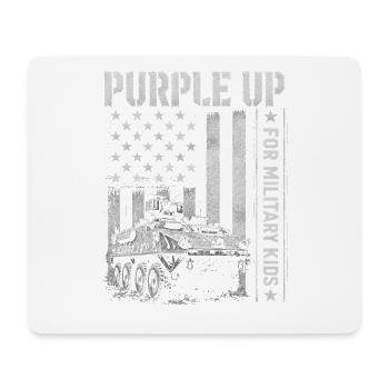 Purple Up For Military Kids APC Military Child - Mousepad (Querformat) - Weiß - Vorne
