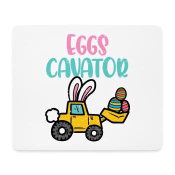 Eggs Cavator Oster-Truck - Mousepad (Querformat) - Weiß - Vorne