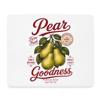 Birnen Pear Goodness Shirt - Mousepad (Querformat) - Weiß - Vorne