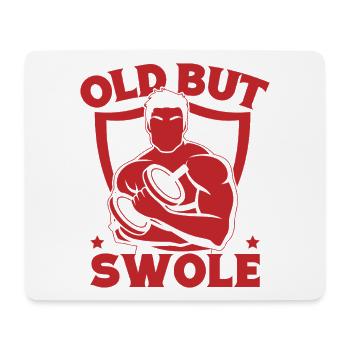 Fitness Motivation Bodybuilder Old But Swole Gym - Mouse Pad (horizontal) - white - Front