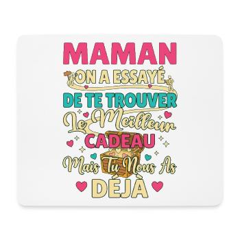 Maman Meilleur Cadeau Chasse Trésor - Tapis de souris (format paysage) - blanc - Devant