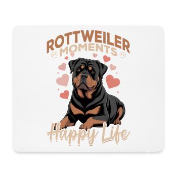 Rottweiler Rottweiler Rottie Race de chien - Tapis de souris (format paysage) - blanc - Devant