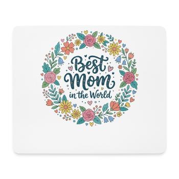 Beste Mama - Mousepad (Querformat) - Weiß - Vorne