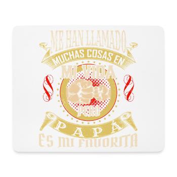 Papá Es Mi Favorita – Spanish Father’s Day  - Mouse Pad (horizontal) - white - Front