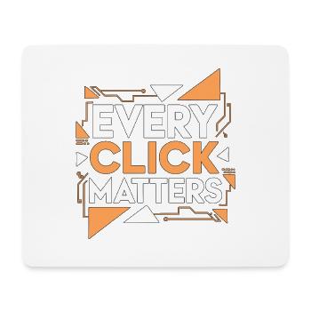 Designer UX/UI : Chaque clic compte : Designer web - Tapis de souris (format paysage) - blanc - Devant