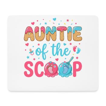 Auntie Of The Scoop Tante Babyparty Eis Design - Mouse Pad (horizontal) - white - Front