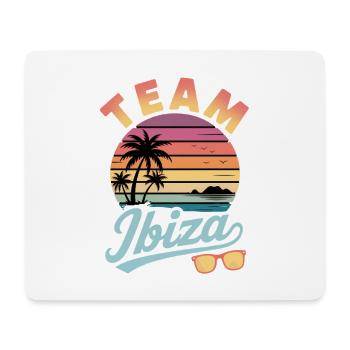 Team Ibiza Sunset Palm Trees - Mouse Pad (horizontal) - white - Front