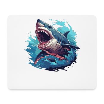 Megalodons Megalodon - Mouse Pad (horizontal) - white - Front