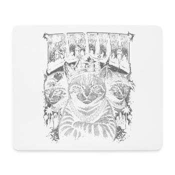 Bruh King Cats Graffiti - Tapis de souris (format paysage) - blanc - Devant