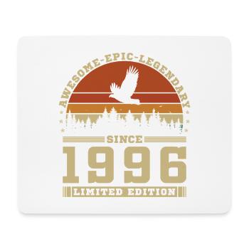 Vintage Retro Birthday Gift 1996 - Mouse Pad (horizontal) - white - Front