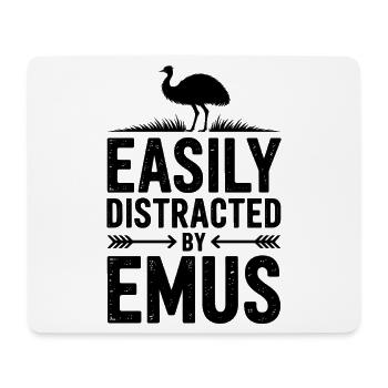 Emu Sayings Emu Funny Emu Gift - Mouse Pad (horizontal) - white - Front