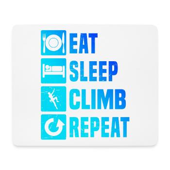 Gift idea for the mountaineer with rock climbing - Mouse Pad (horizontal) - white - Front