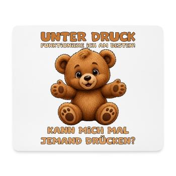 Süßer Teddybär mit offenen Armen - Mousepad (Querformat) - Weiß - Vorne