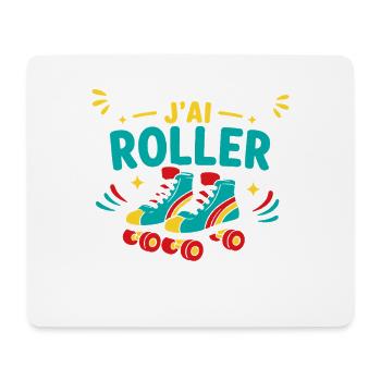 Roller coloré et énergie joyeuse - Tapis de souris (format paysage) - blanc - Devant