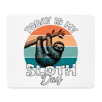 Faultier Sloth - Mouse Pad (horizontal) - white - Front