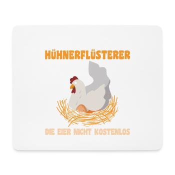 Hühnerflüsterer Huhn Hühnerhalter Hühner - Mousepad (Querformat) - Weiß - Vorne