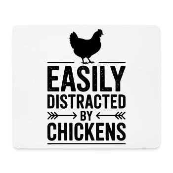 Hühner Sprüche Huhn Lustiges Hühner Geschenk - Mousepad (Querformat) - Weiß - Vorne