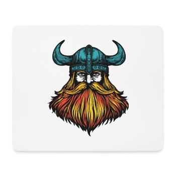 Viking Head - Mouse Pad (horizontal) - white - Front