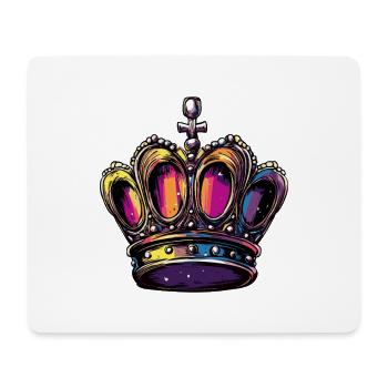 Couronne - Tapis de souris (format paysage) - blanc - Devant
