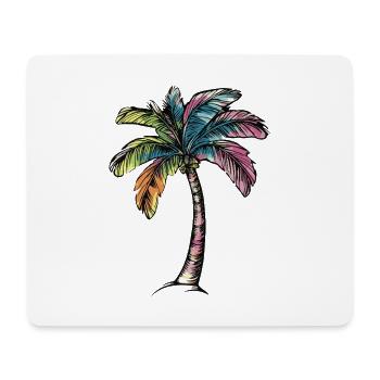 Plage de Palm Tree - Tapis de souris (format paysage) - blanc - Devant