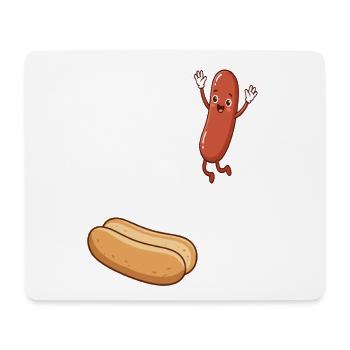 Hot Dog, Sausages, BBQ, Grilling, Griller - Mouse Pad (horizontal) - white - Front