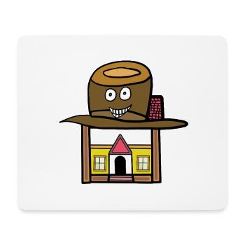 Chapeau d’enfant Maison Drôle de Propriété Enfant - Tapis de souris (format paysage) - blanc - Devant