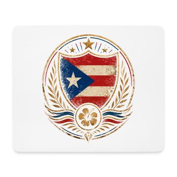 Puerto Rico Emblem Shield - Mouse Pad (horizontal) - white - Front