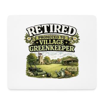 Ruhestand Dorf Gärtner Humor Rente Hobby  - Mousepad (Querformat) - Weiß - Vorne