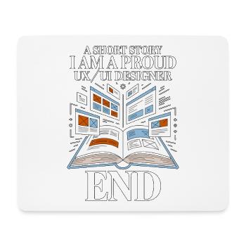 Designer UX/UI Une courte histoire Je suis designer web - Tapis de souris (format paysage) - blanc - Devant