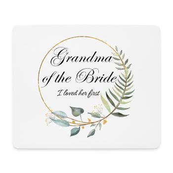 Grandma of the Bride Floral - Mouse Pad (horizontal) - white - Front