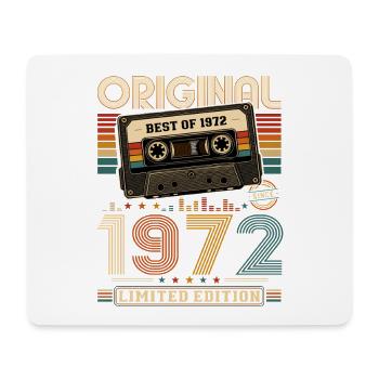 54e anniversaire Gift Man Cassette Best of 1972 - Tapis de souris (format paysage) - blanc - Devant