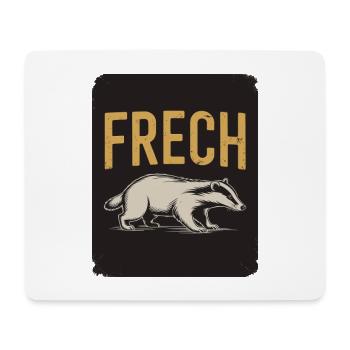  Frech Lustiger Dachs Spruch Frecher Dachs Tier - Mousepad (Querformat) - Weiß - Vorne