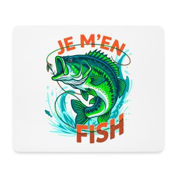 I Fish Humor Fishing Funny Fish - Mouse Pad (horizontal) - white - Front