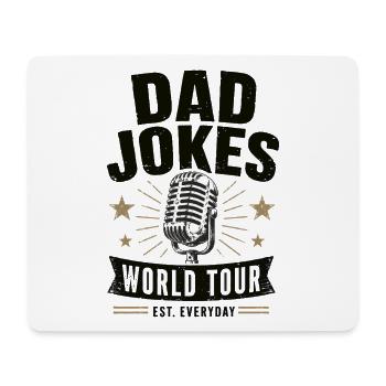 Dad Jokes World Tour Shirt - Mouse Pad (horizontal) - white - Front